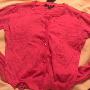 Hot pink cardigan